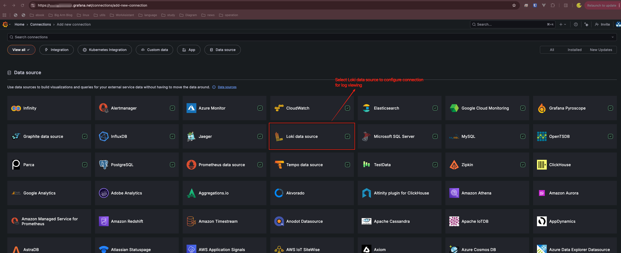 Select data source